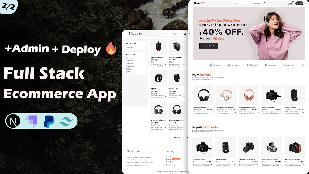 Create Full Stack Ecommerce App Using Next.js, Strapi & Shadcn UI - Nex.js Ecommerce Application