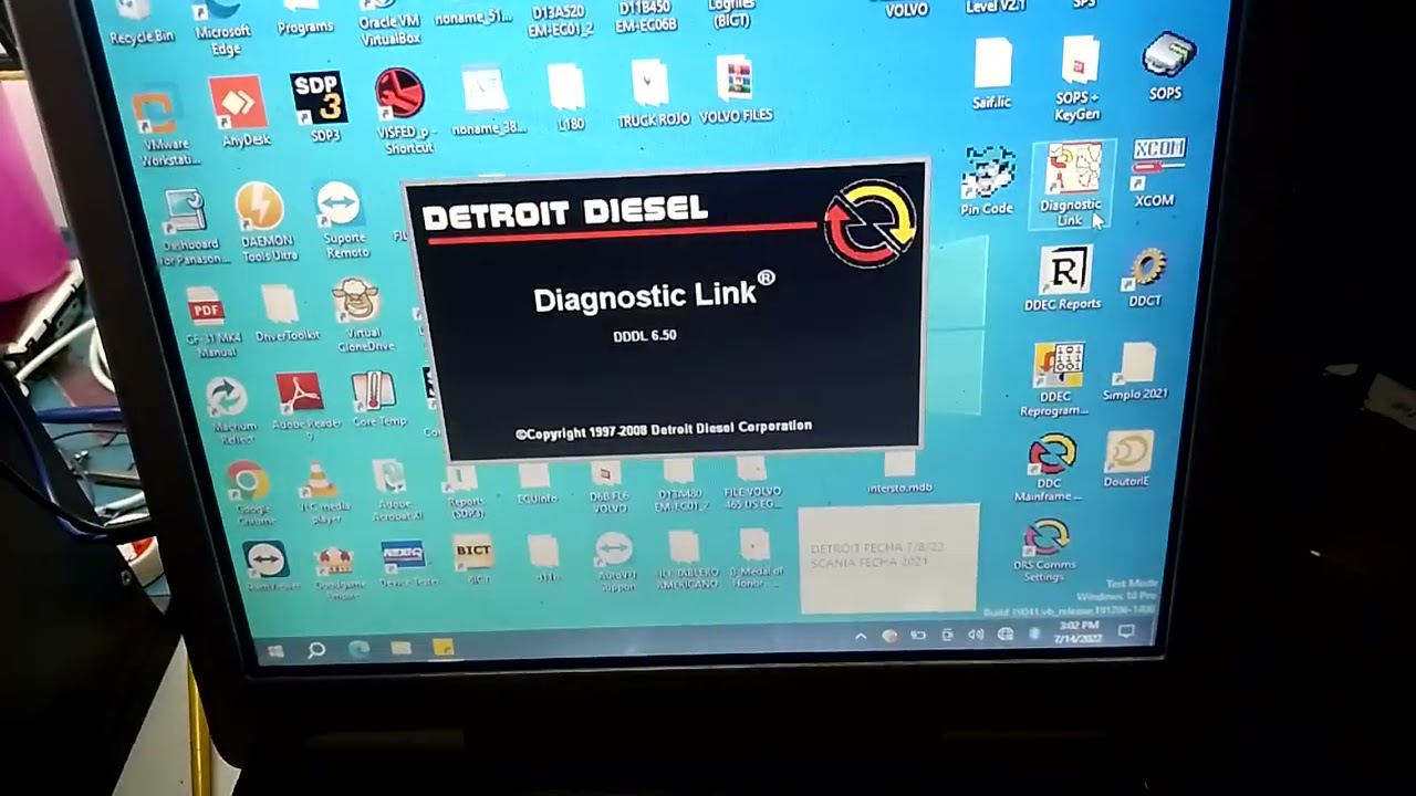 Laboratorio Electrónico Diesel Detroit DDEC V prueba freno Motor bajo - medio