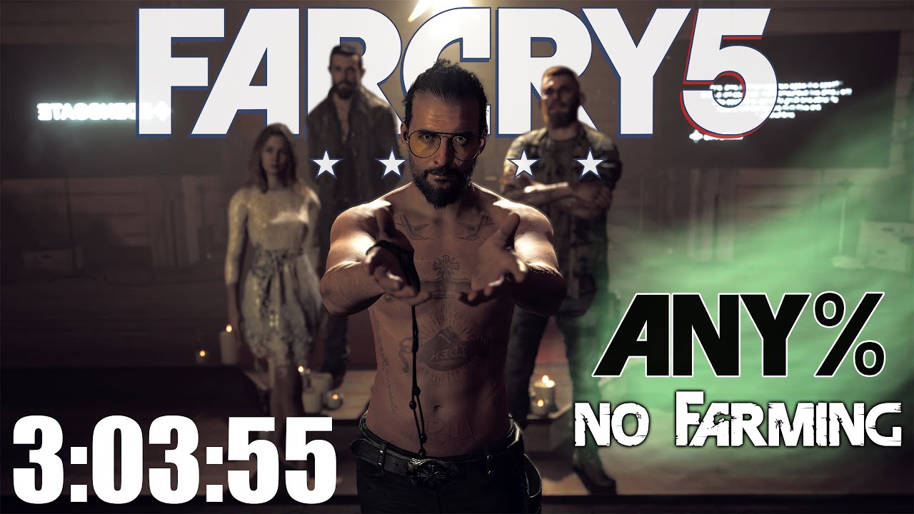 Far Cry 5 Any% No RP Farming Speedrun 3:03:55 [WORLD RECORD]