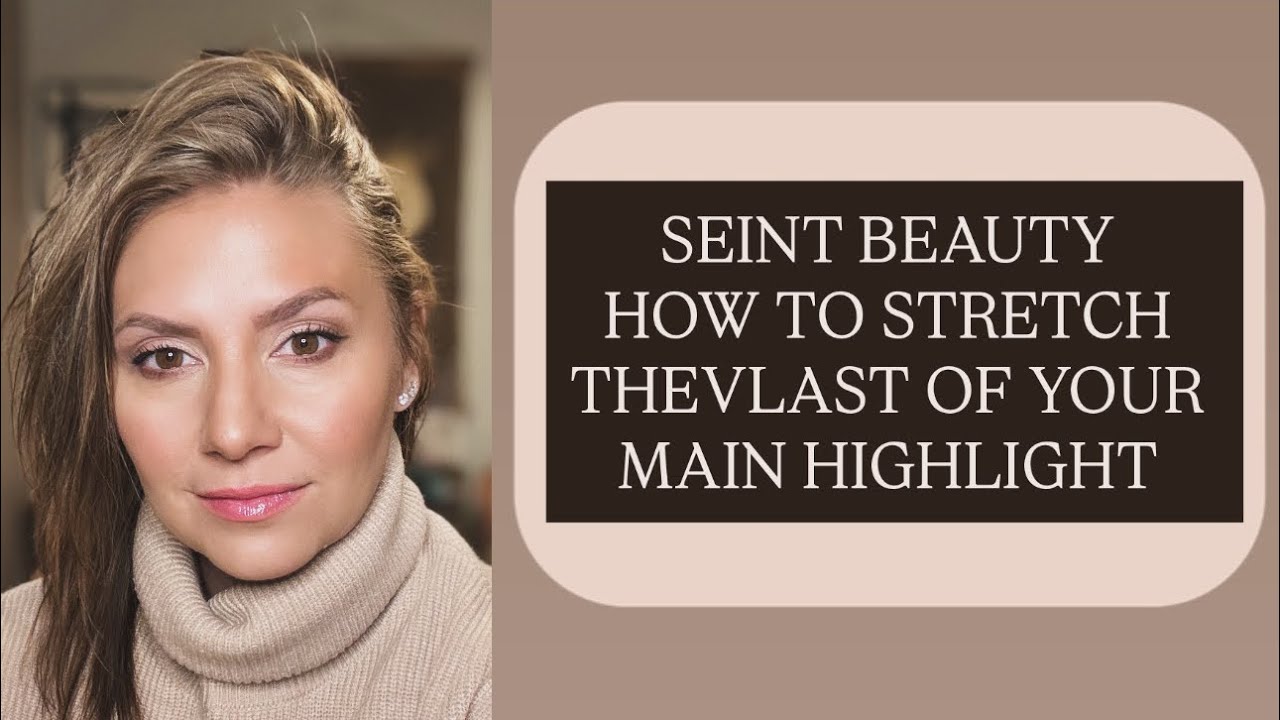 SEINT Makeup, максимально используя остатки основного хайлайтера.