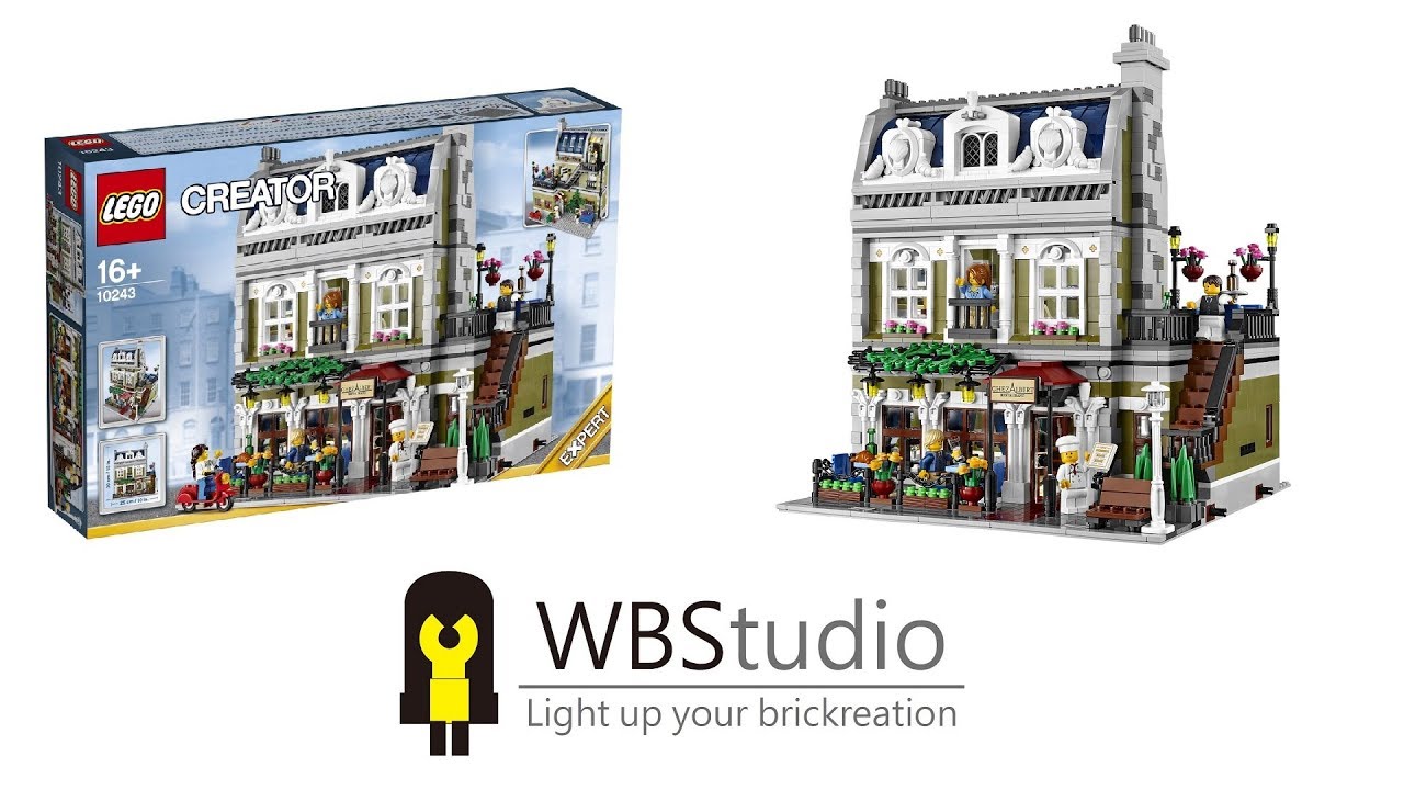 [WBS] Lego 10243 Parisian Restaurant+Light Kit