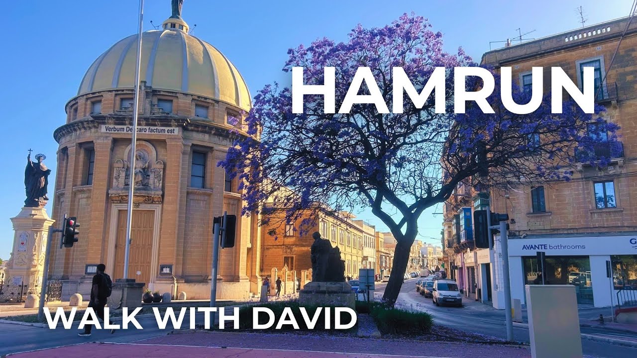 Afternoon Walk in Ħamrun, Malta | 4K HDR | City Life, Culture & Sunshine