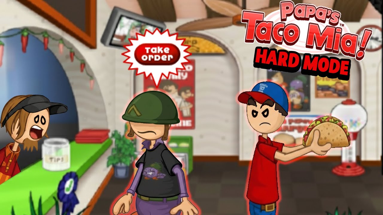 I tried Papa's Taco Mia! on Hard Mode