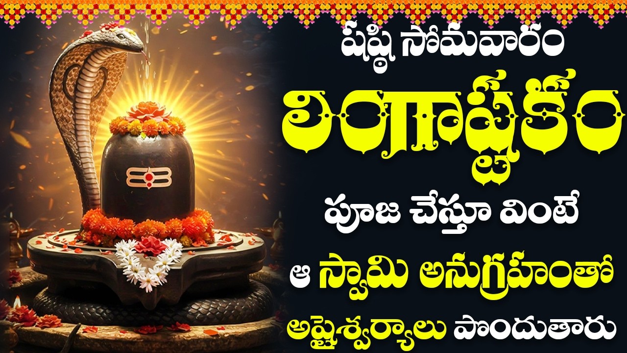 సోమవారం రోజు ఉదయాన్నే లింగాష్టకం విన్నారంటే రాత్రి లోపు శుభవార్త వింటారు   | Lordshivasongs | #shiva