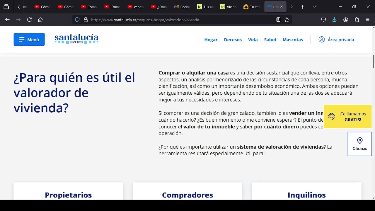 ¿Cómo Valorar Casas Pisos Viviendas Gratis y Hacer una Valoración con Seguros Santa Lucia?