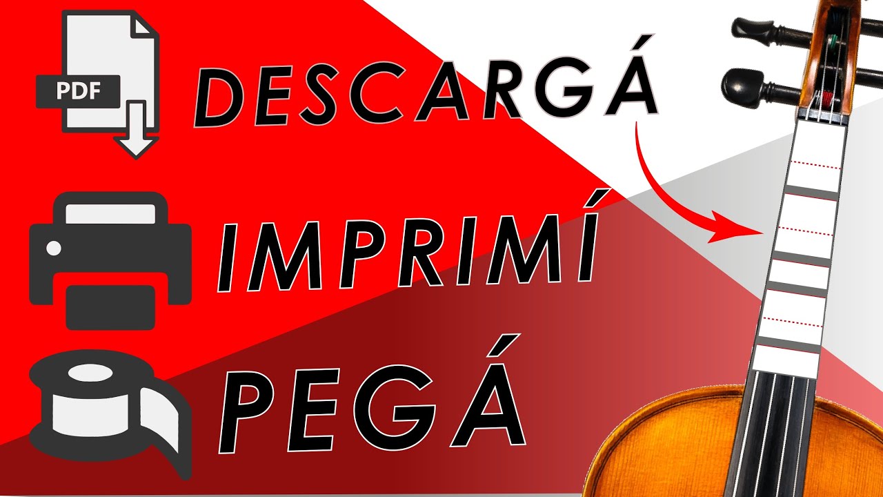 🎻 Cómo poner LÍNEAS GUÍA a violín 4/4 | Descarga la ¡PLANTILLA PDF! 👌