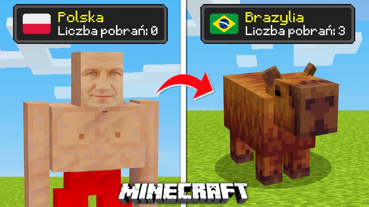 Pobrałem MODY Z KAŻDEGO KRAJU w MINECRAFT...