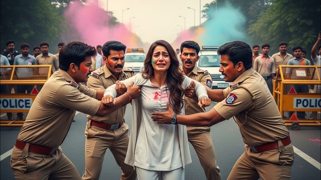 “चेकपोस्ट पर दरोगा ने DM लड़की पर हाथ उठाया… सच्चाई सामने आते ही सब हैरान! | Viral Holi Story