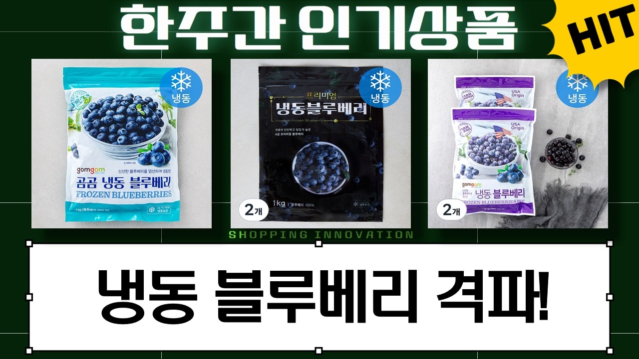 냉동 블루베리 6종 비교! 베리벨리, 딜라잇가든, 곰곰, 프리미엄