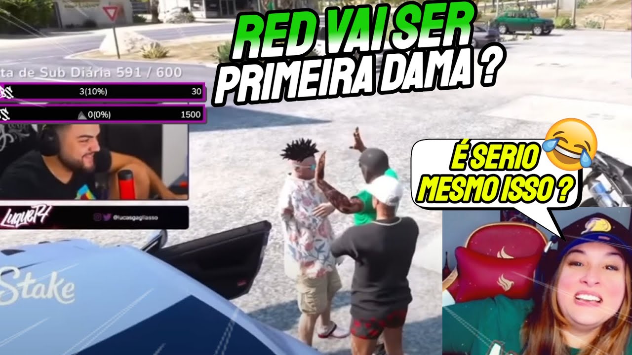 ARLEQUINA REAGINDO AO PAULINHO O LOKO CHAMANDO O LUQUET4 PARA SER PRIMEIRA DAMA !! CLIPS GTA RP