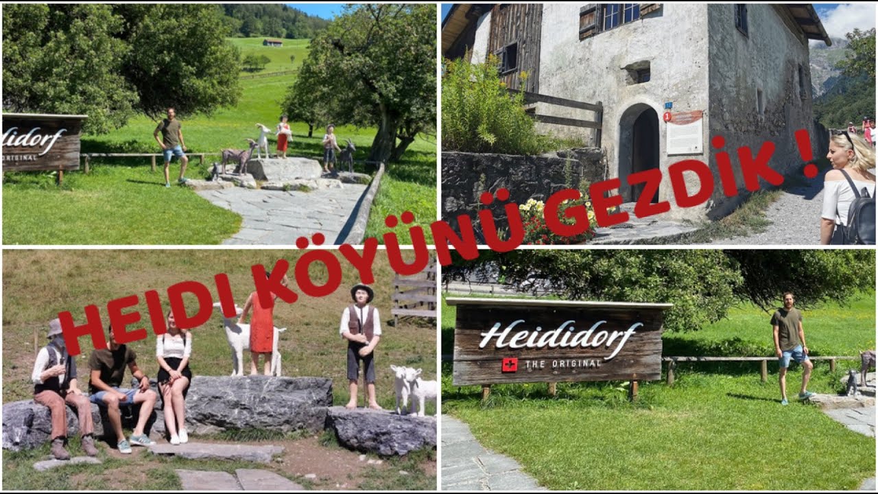 Heidi Köyünü Gezdik 👧🏻🇨🇭 / Heididorf the original Maienfeld / İsviçre / Heidi village