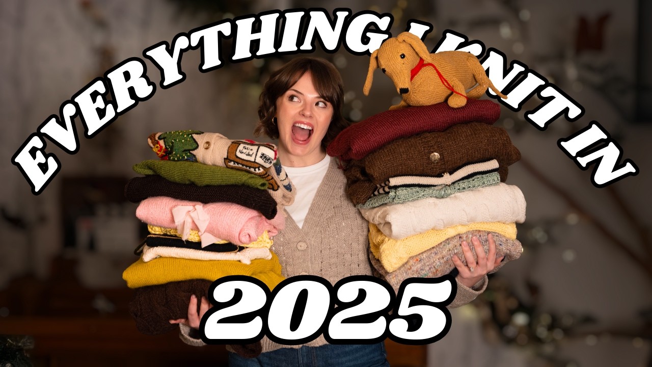 All of My 2025 Knits With Try-On + TOTAL CO$T Reveal -- Best Year Yet?!| EIKI25 | aka Nora Knits