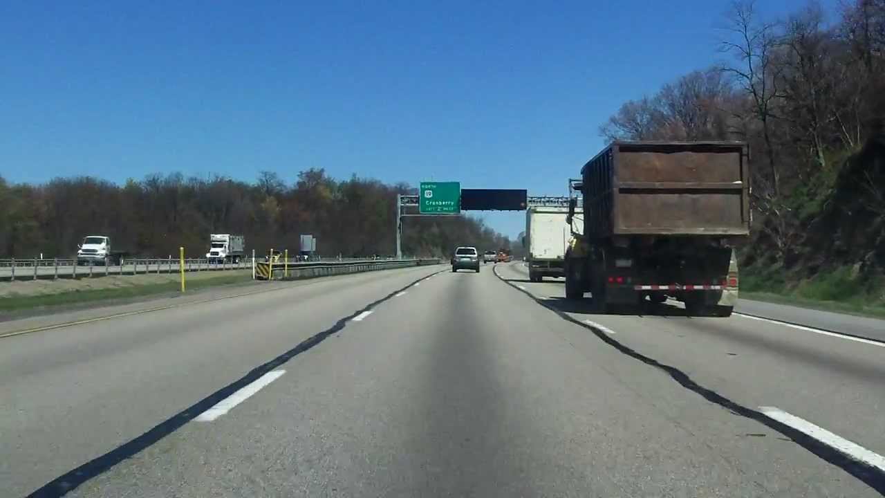 Interstate 79 (Exits 72 to 77) northbound