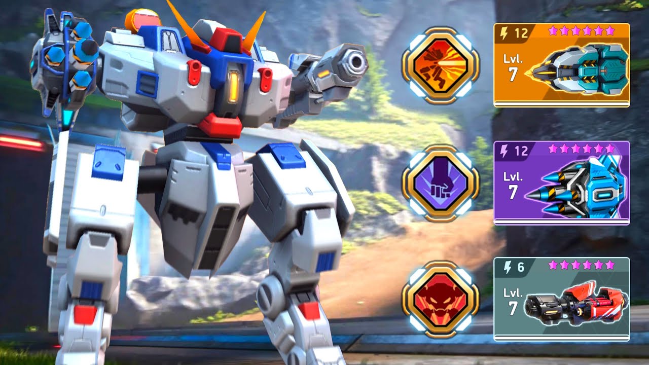 Bastion with RPG 6, Cryo Javelin 12, Revoker 12 - Mech Arena