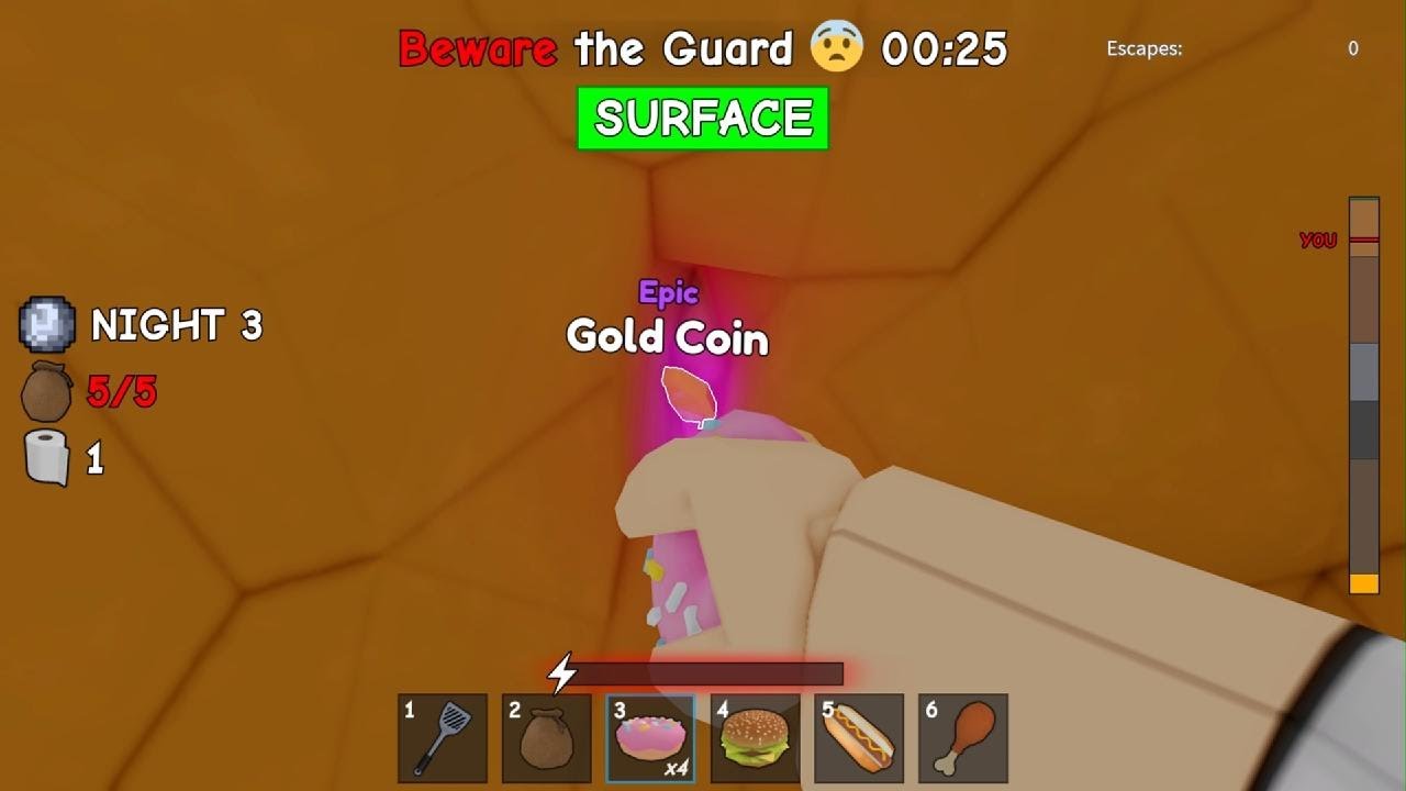 I tried to escape in dig to escape!!!!