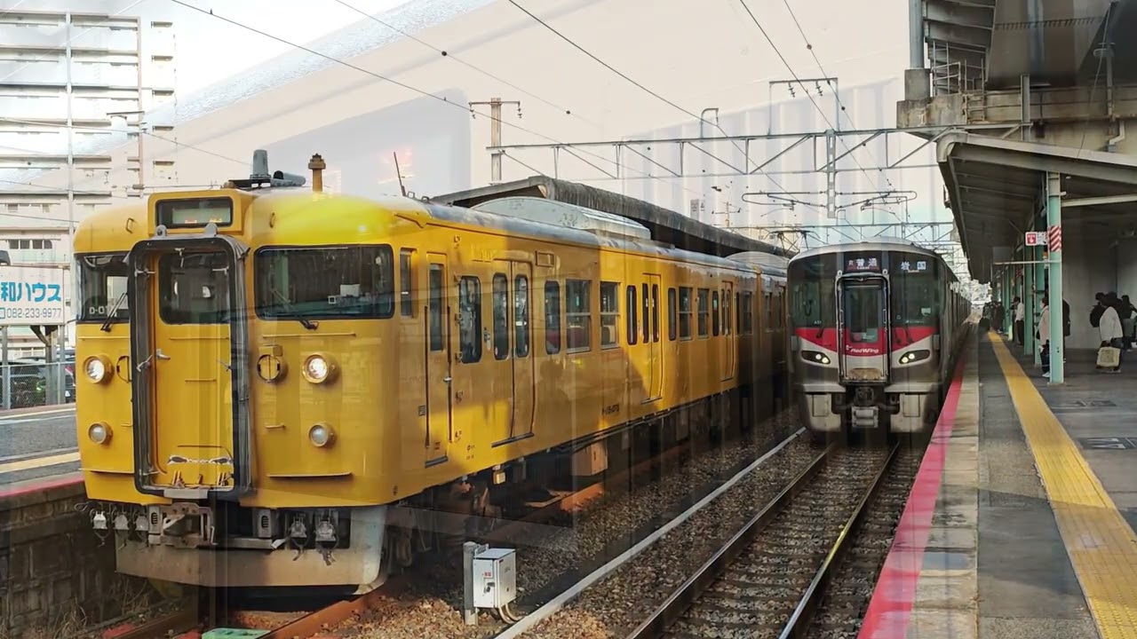 銘板 昭和55年 川崎重工 2編成廃車回送 回8345M 幡生入場 山陽本線 下り 回送列車 国鉄115系（6両）JR西日本 下関総合車両所 岡山支所 中オカ D-07 D-16 2025.12.8