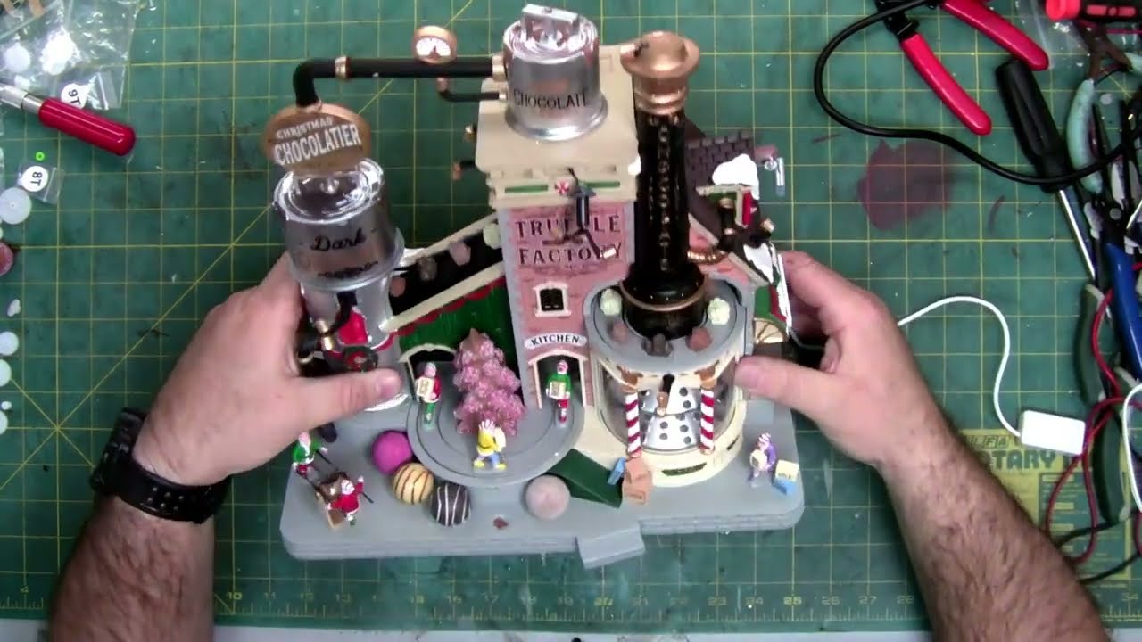 Lemax Christmas Chocolatier Truffle Factory Repair