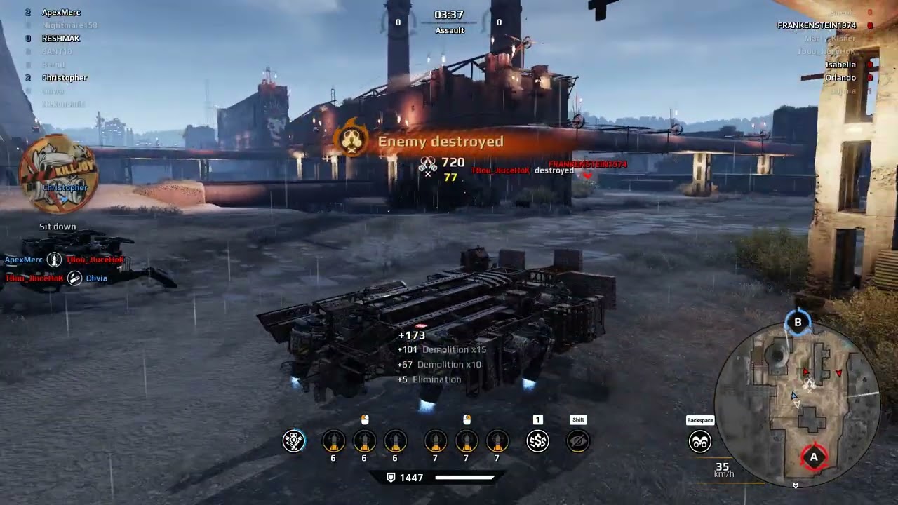 Crossout Gameplay Epic weapons Pyre hover