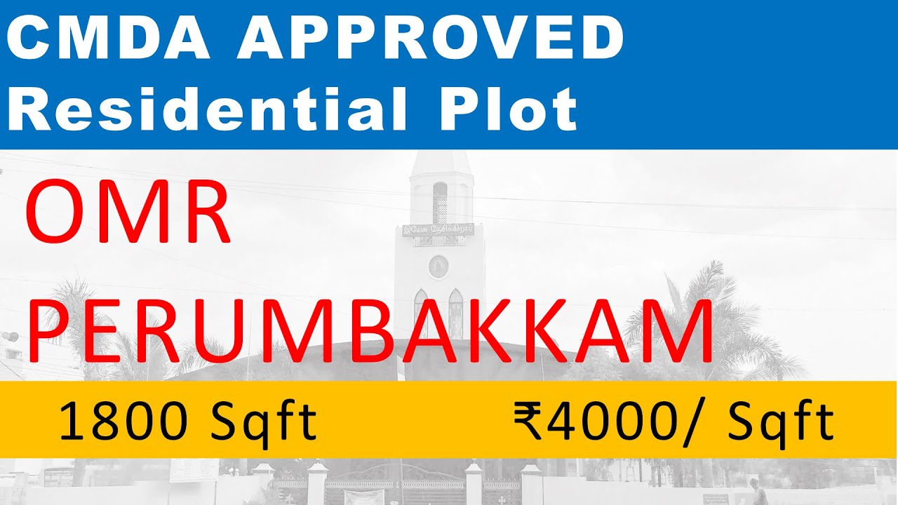 OMR Perumbakkam CMDA Approved Residential Plots for Sale |1800sqft |1300 Sqft
