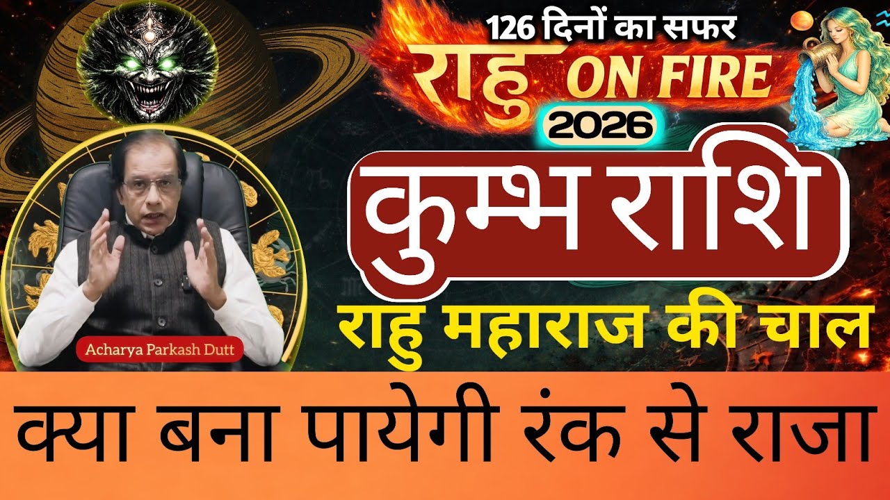 कुम्भ राशि 2026 | राहु On Fire | राहु की चाल | क्या बना पायेगी रंक से राजा | kumbh Rashi 2026 |