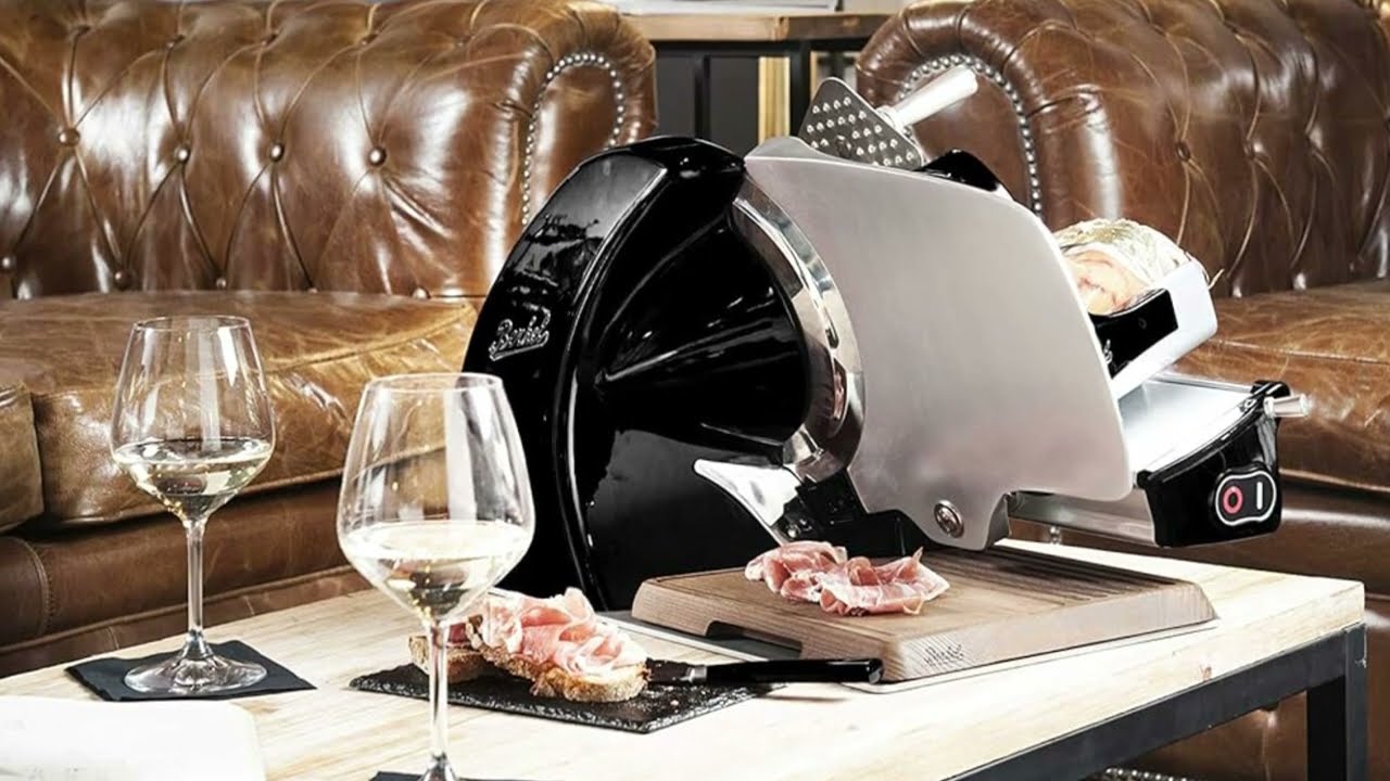Berkel Domestic Line 250 Electric Nourishment Slicer, Dark, 10 inch Edge, Flexible Thickness