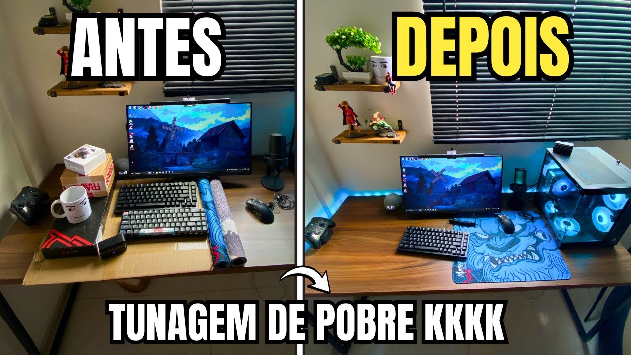 TUNANDO meu SETUP GAMER de POBRE (ficou perfeito)