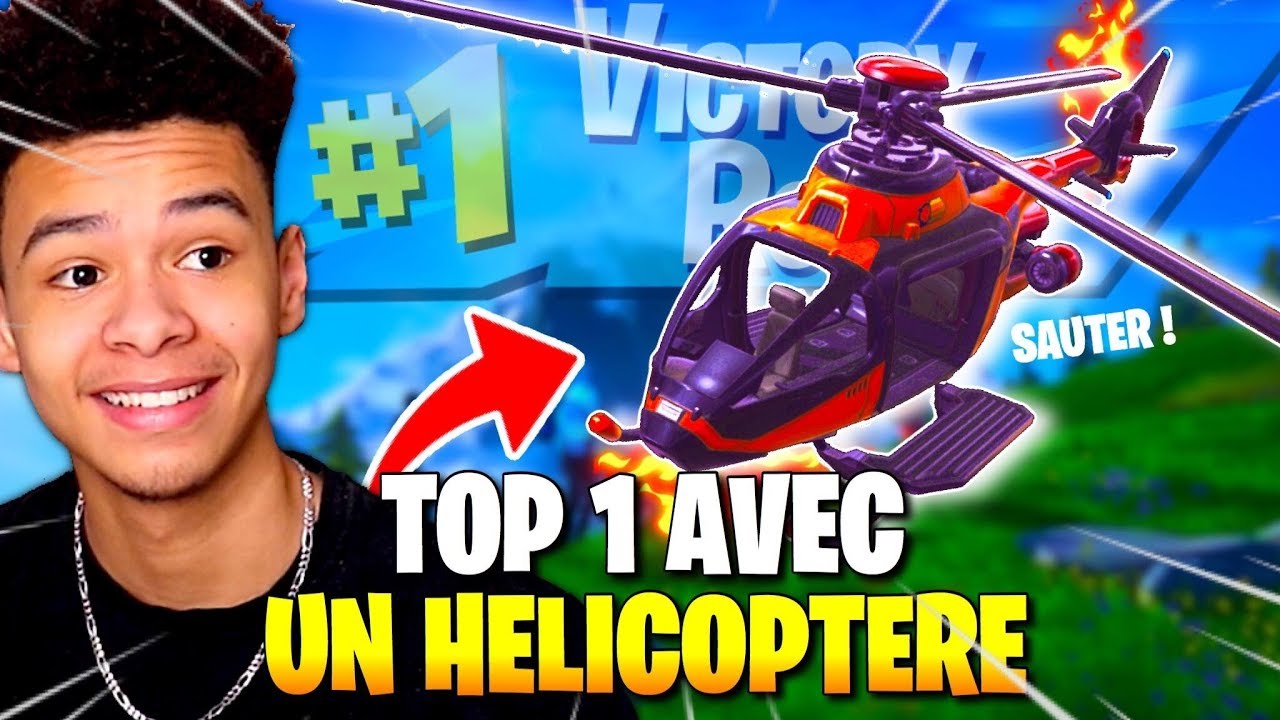 MON DÉFI FORTNITE LE PLUS DUR ! FAIRE TOP 1 EN RESTANT DANS UN HÉLICOPTÈRE SUR FORTNITE SAISON 2 !