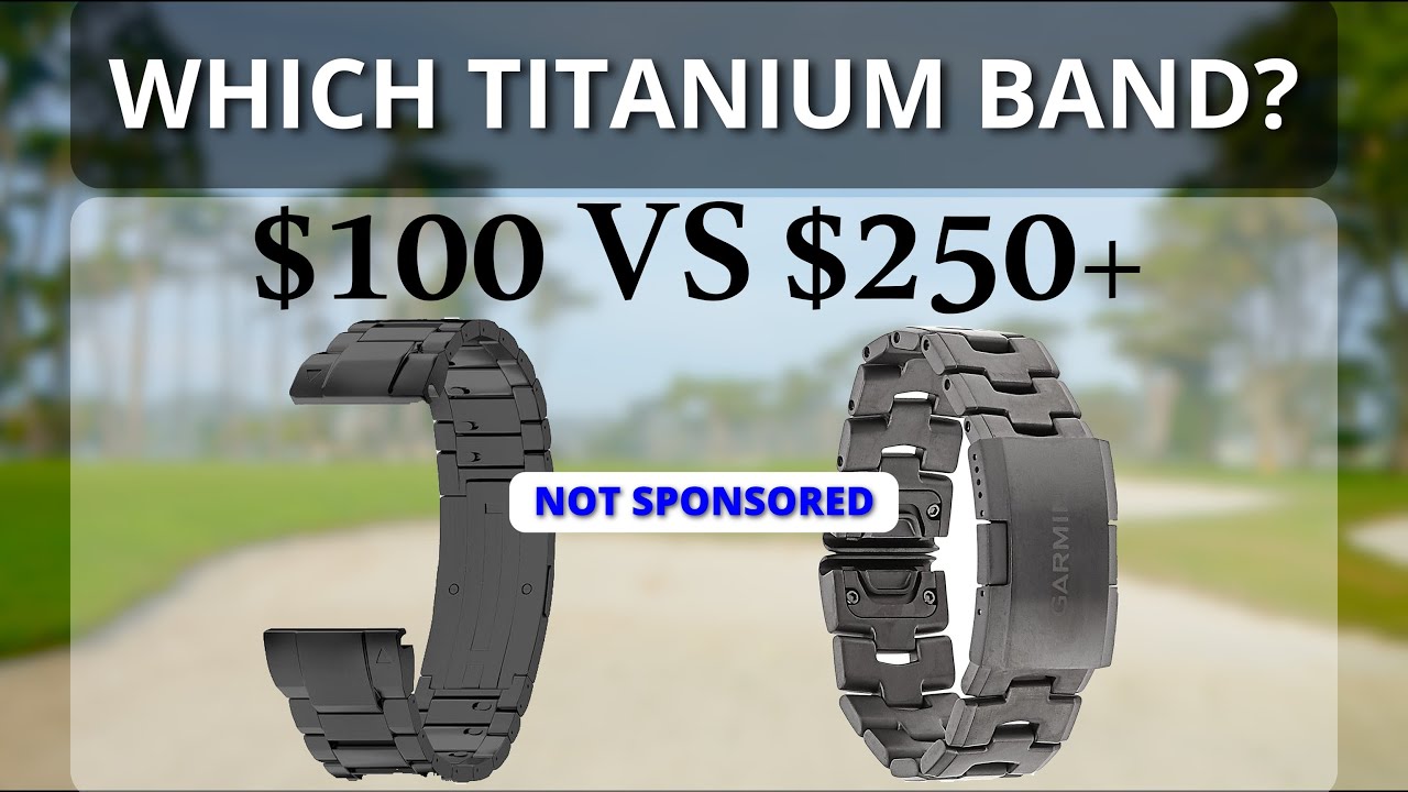 Titanium Bands for Garmin Watches (LDFAS vs Garmin)
