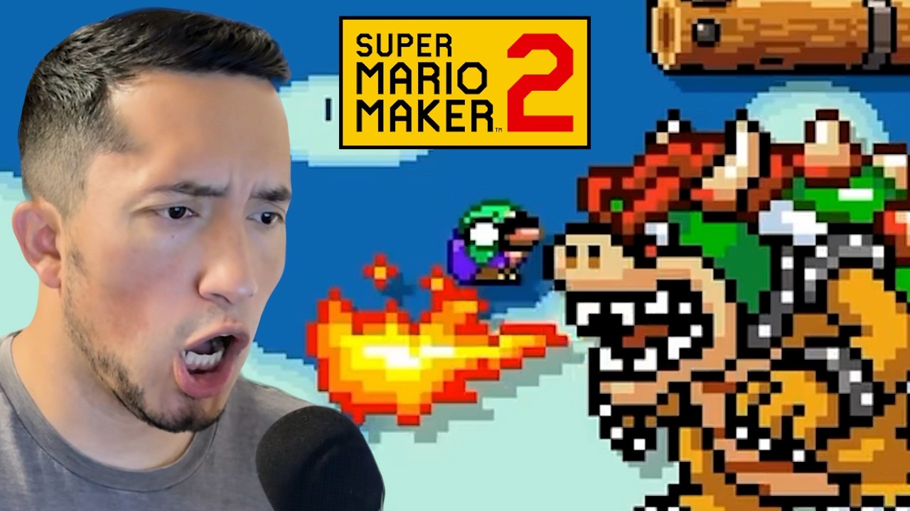 A boss fight I CAN'T LOSE!! | Expert NO CHECKPOINT Challenge!! (Super Mario Maker 2)