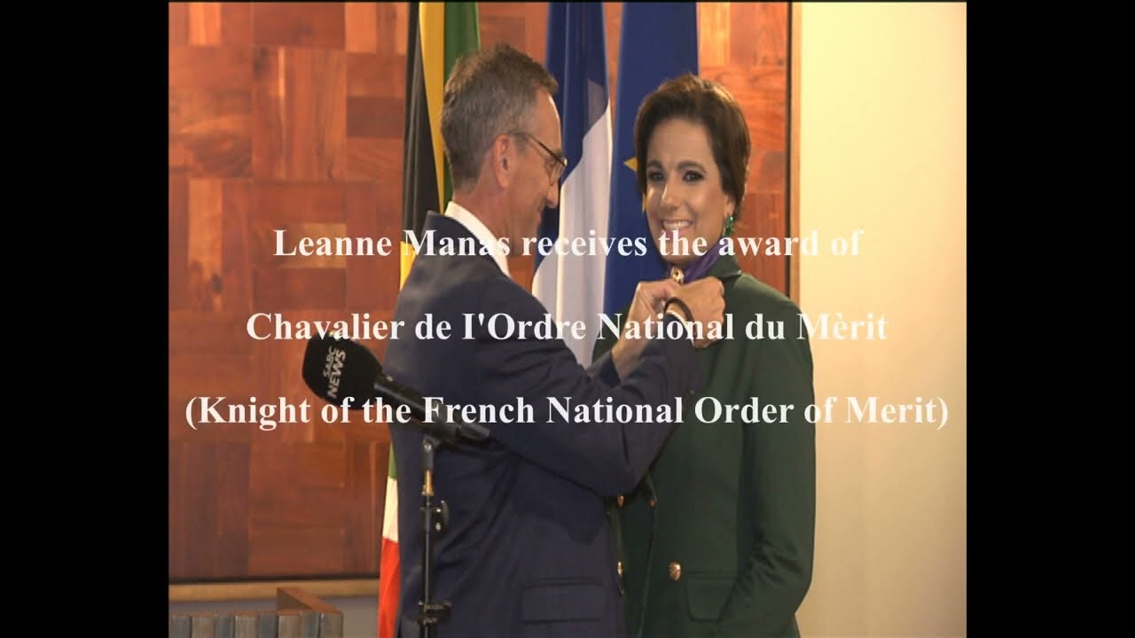 Leanne Manas awarded with French Knighthood