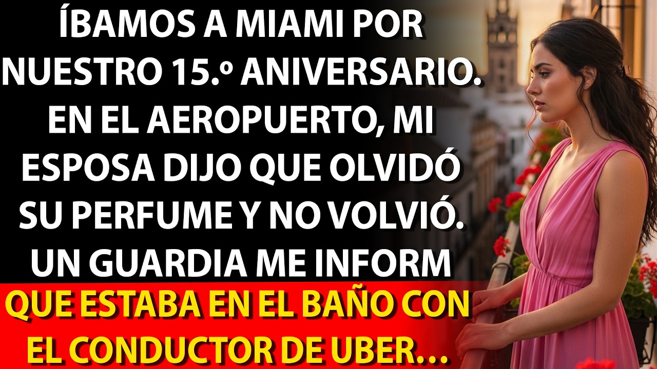 ✈️ A Miami por 15 años de boda; en el aeropuerto, mi esposa dijo: «Yo…» 💔