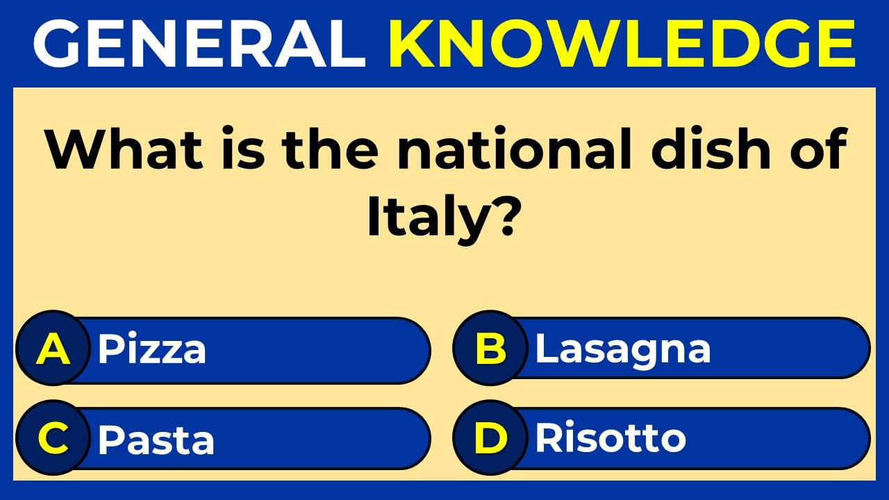 General Knowledge Question | Can You Score 25 Out of 25 in This Quiz?