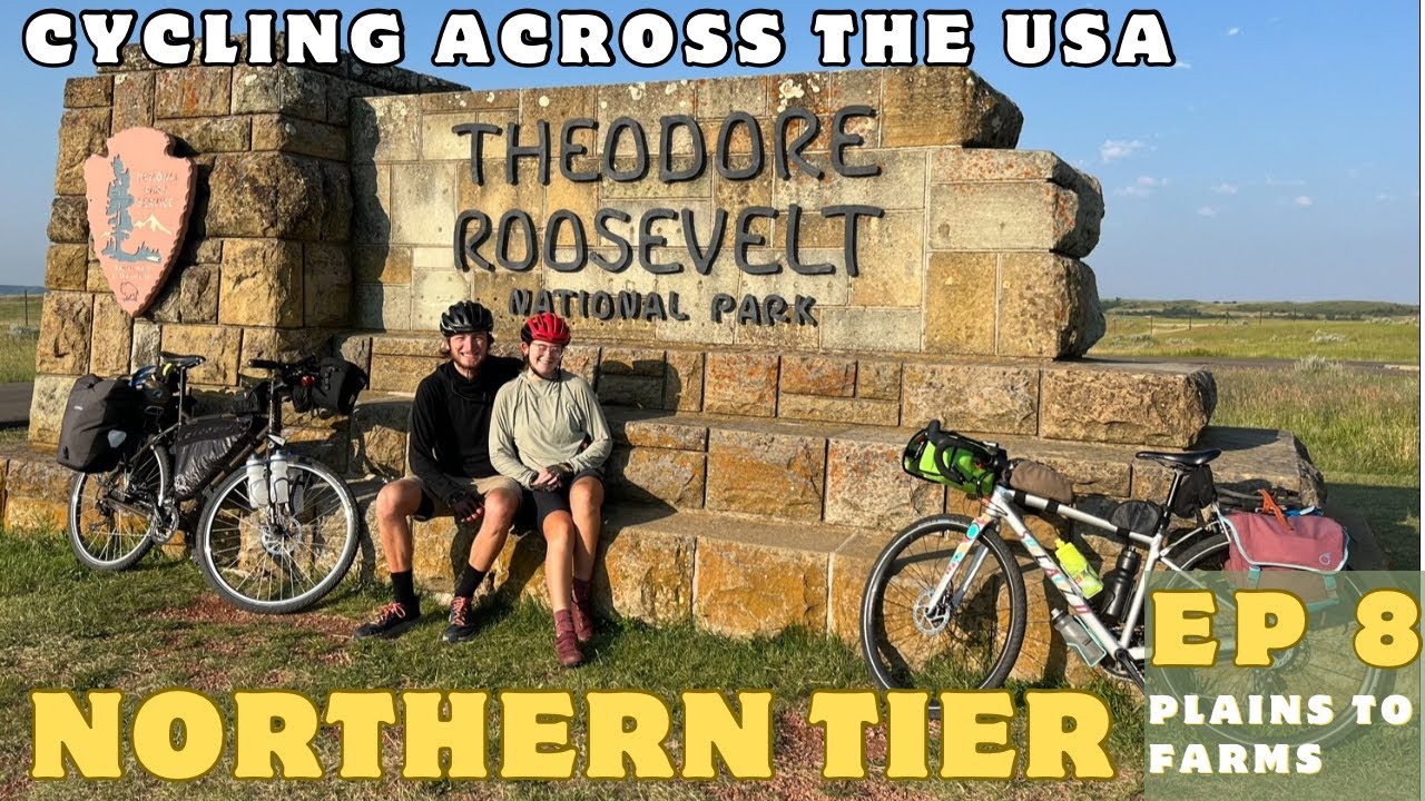 Cycling the Northern Tier - Ep 8 -  Badlands of Montana and North Dakota to Bismarck and Beyond