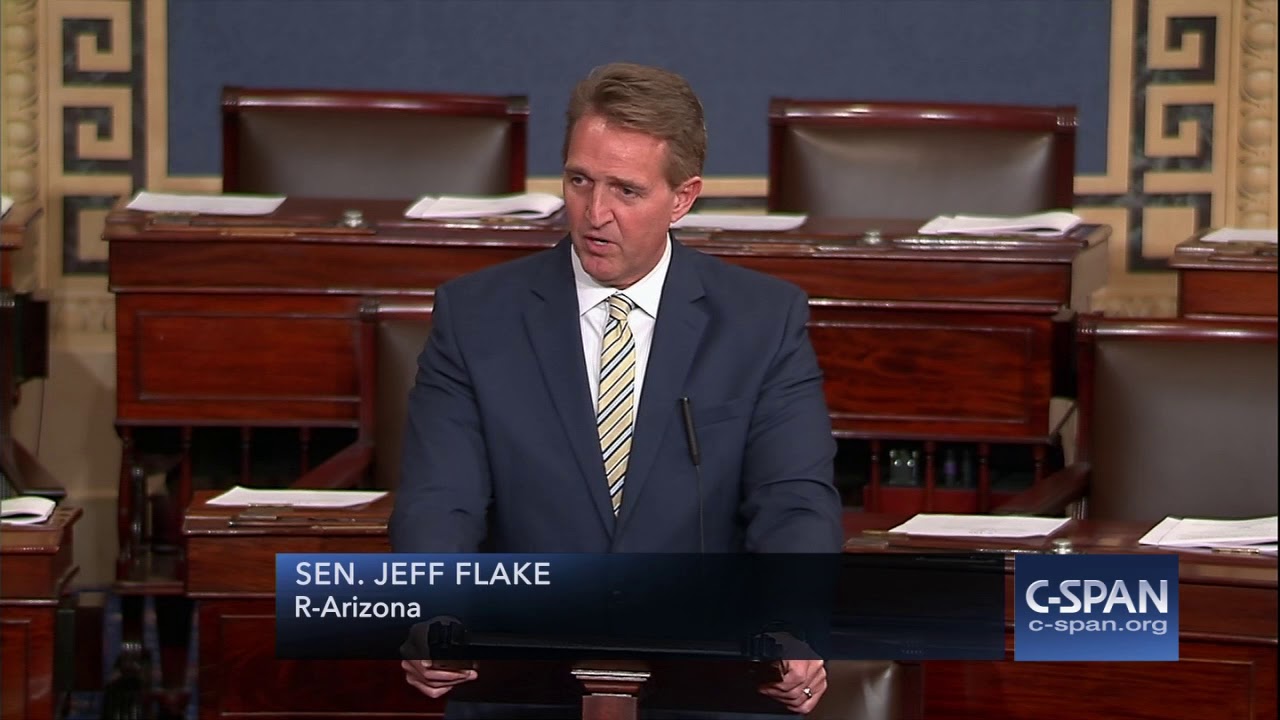 Sen. Jeff Flake condemns President Trump's attacks on media -- FULL SPEECH (C-SPAN)