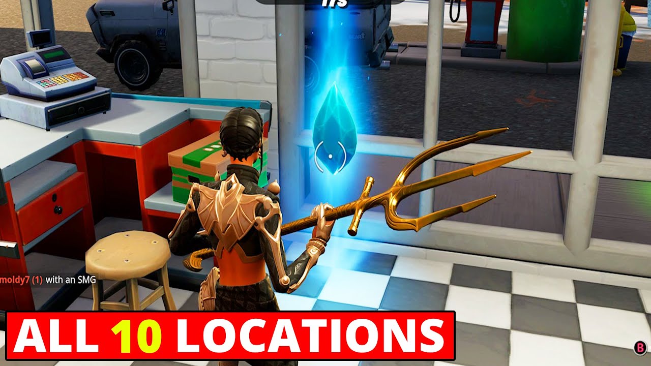 Collect Gem Fragments at Gas Stations! ALL LOCATIONS! Fortnite Chapter 3 Challenge