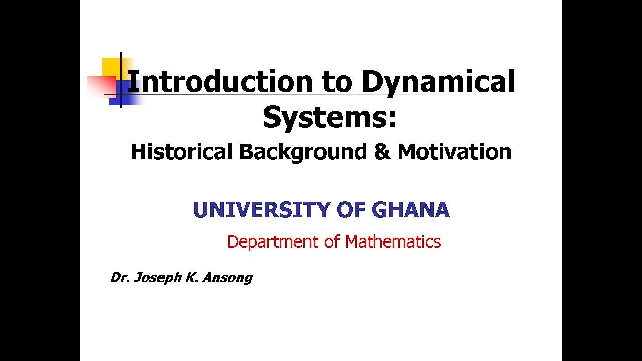Introduction to Dynamical Systems - Lec1