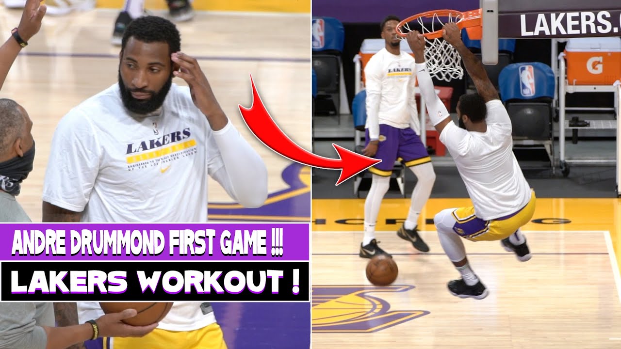 Lakers Andre Drummond workout with Phil Handy