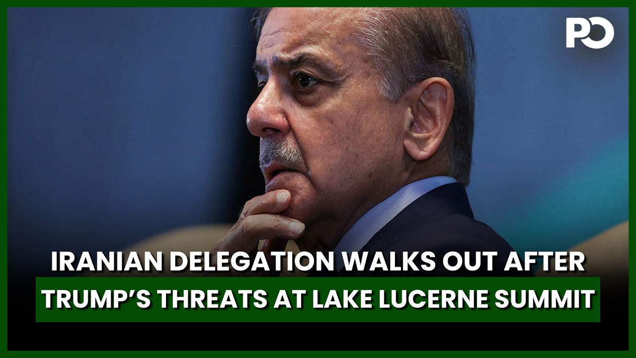 Iranian Delegation Walks Out After Trump&rsquo;s Threats at Lake Lucerne Summit | Pakistan Observer