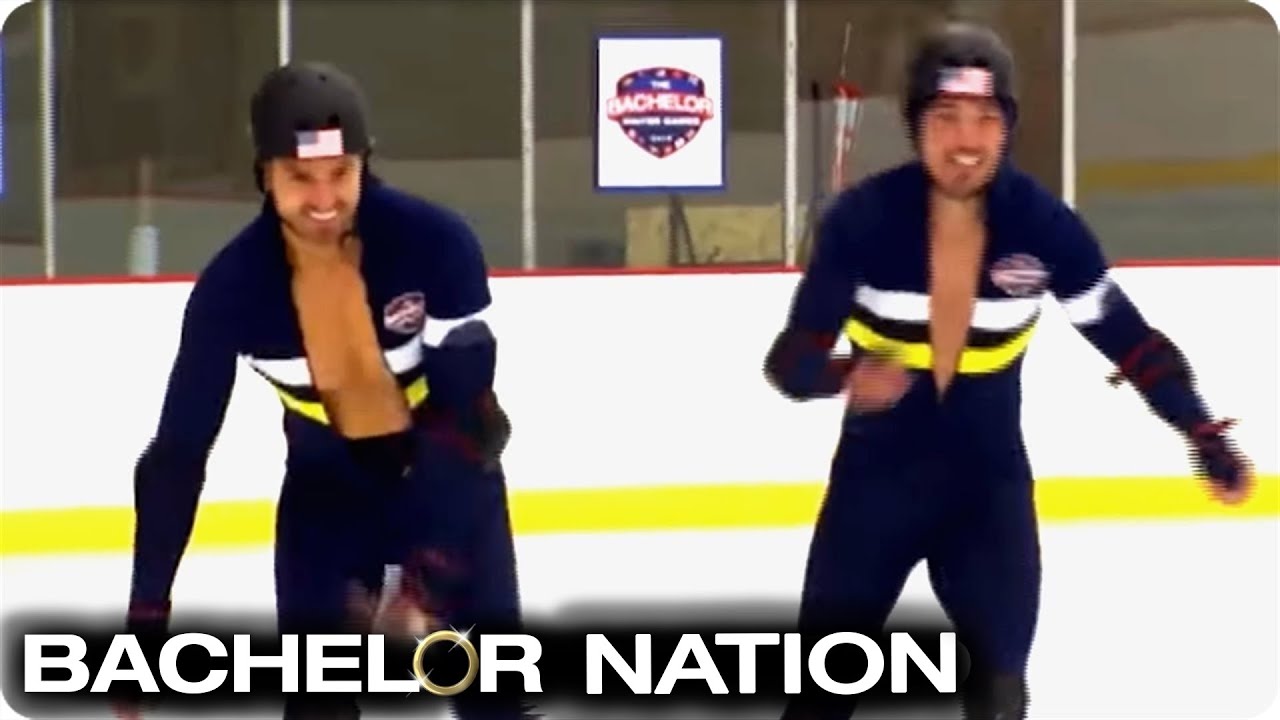 Dean Unglert & Luke Pell Speed-Skating Race | Bachelor Winter Games
