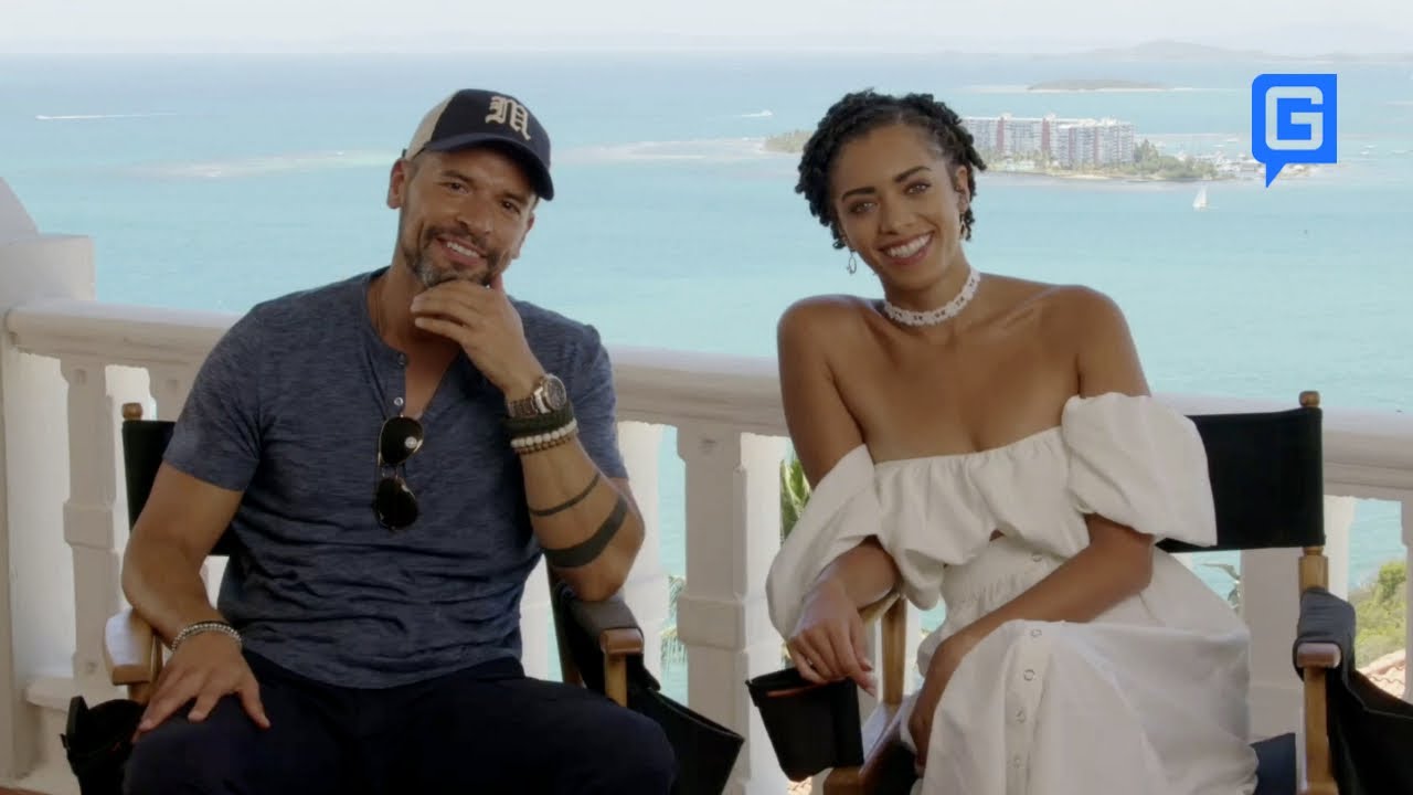 Kiara Barnes and John Gabriel Rodriquez on Fantasy Island season 2, and Ruby and Javier