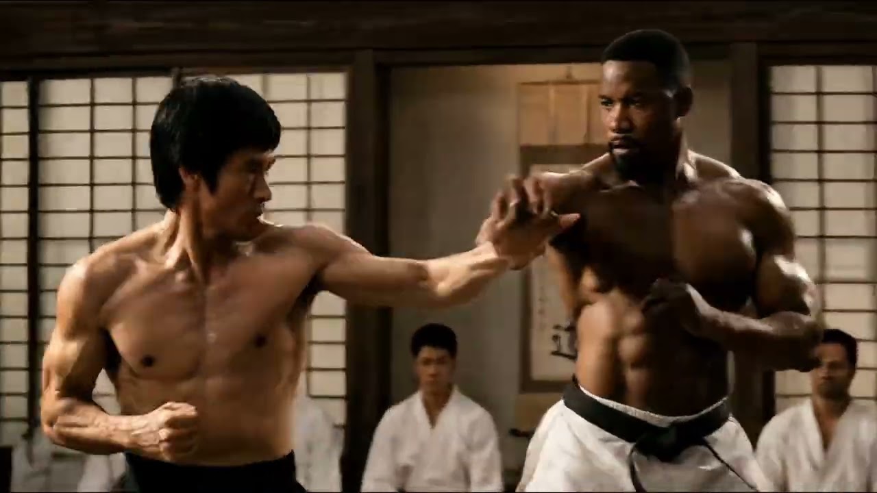 Michael Jai White challenges Bruce Lee (AI Movie) #kungfu #life #brucelee 