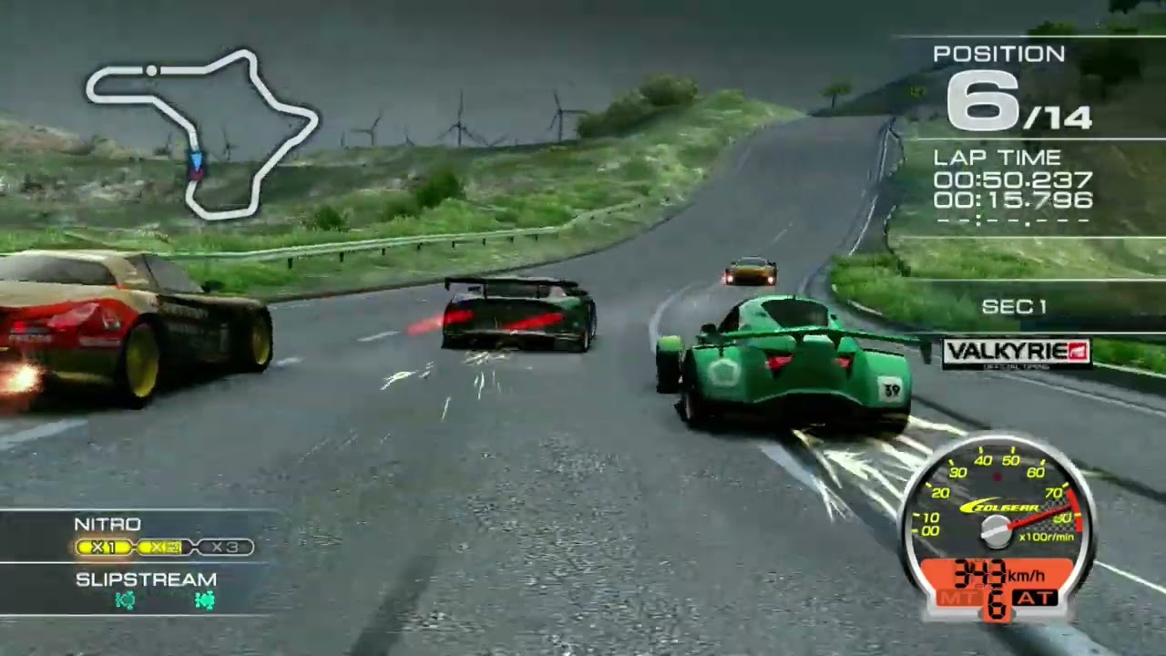 Ridge Racer 7 Maker's Trial ASTAROTH with Hijack at Harborline 765 R [Driver's view]