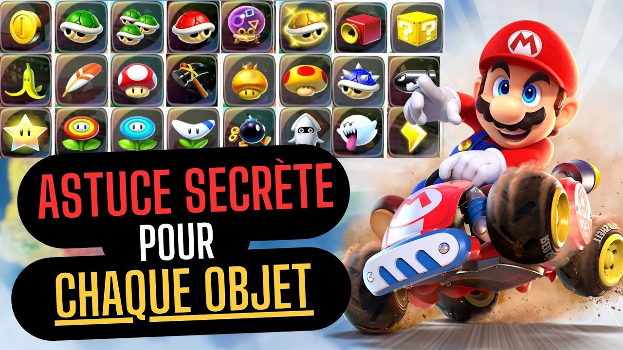 Je T’APPREND UNE ASTUCE pour les 23 OBJETS de MARIO KART WORLD !