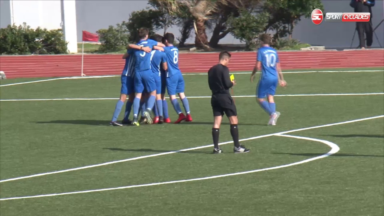 Κ16: Α.O. MYKONOY - ΑΙΑΝΤΑΣ ΣΥΡΟΥ 4-0 (2017-2018)