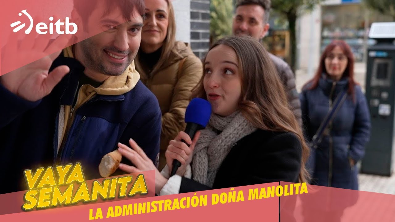 VS: ¡La cola de la administración Doña Manolita de Madrid llega hasta Alonsotegi! #vayasemanita