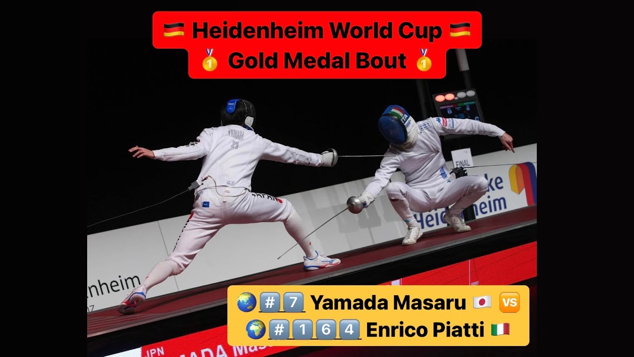 Heidenheim World Cup 2024 SME - GOLD - Yamada Masaru JPN v Enrico Piatti ITA