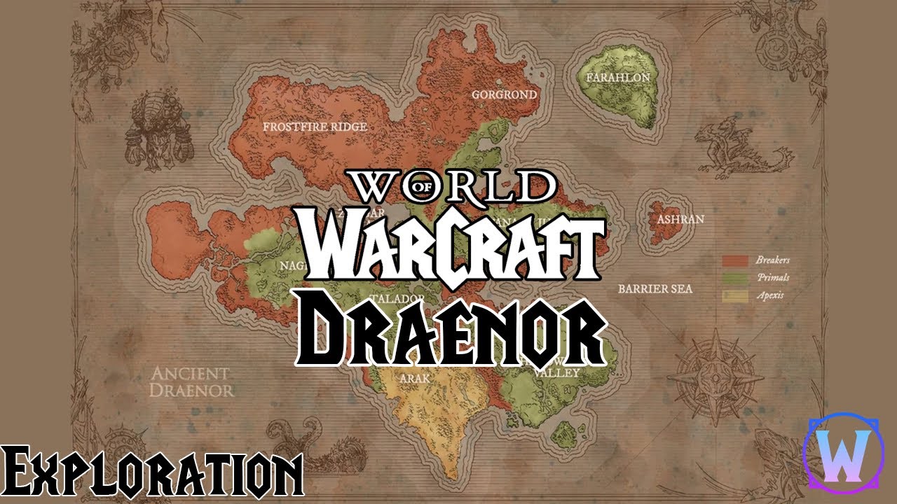 Flying Through the World - Draenor (Ultrawide 1440p60)