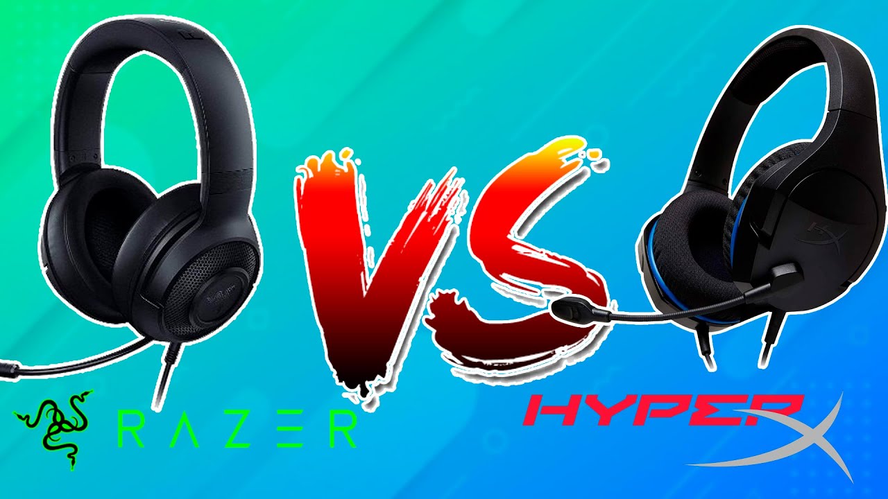 Razer VS HyperX - BATALHA DOS HEADSETS - Kraken X Lite VS Cloud Stinger Core