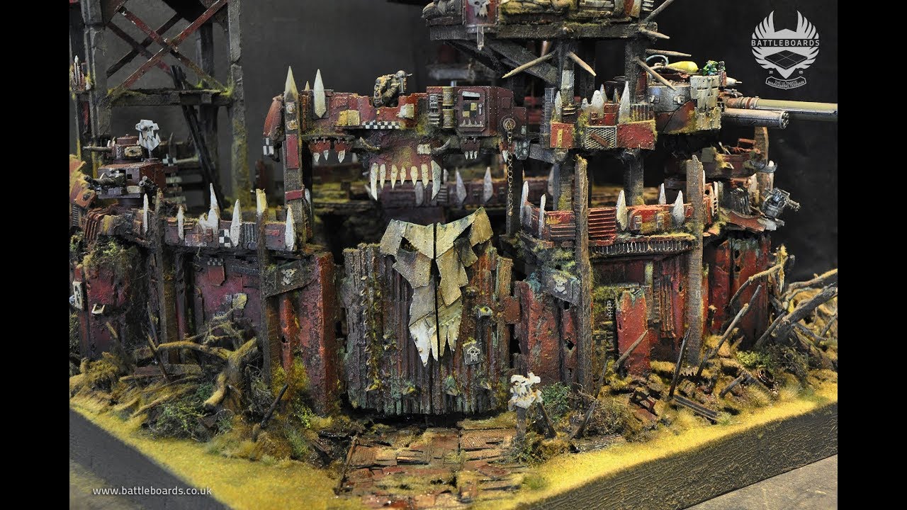 40K Ork Outpost Part #2 - Battleboards Wargaming Terrain