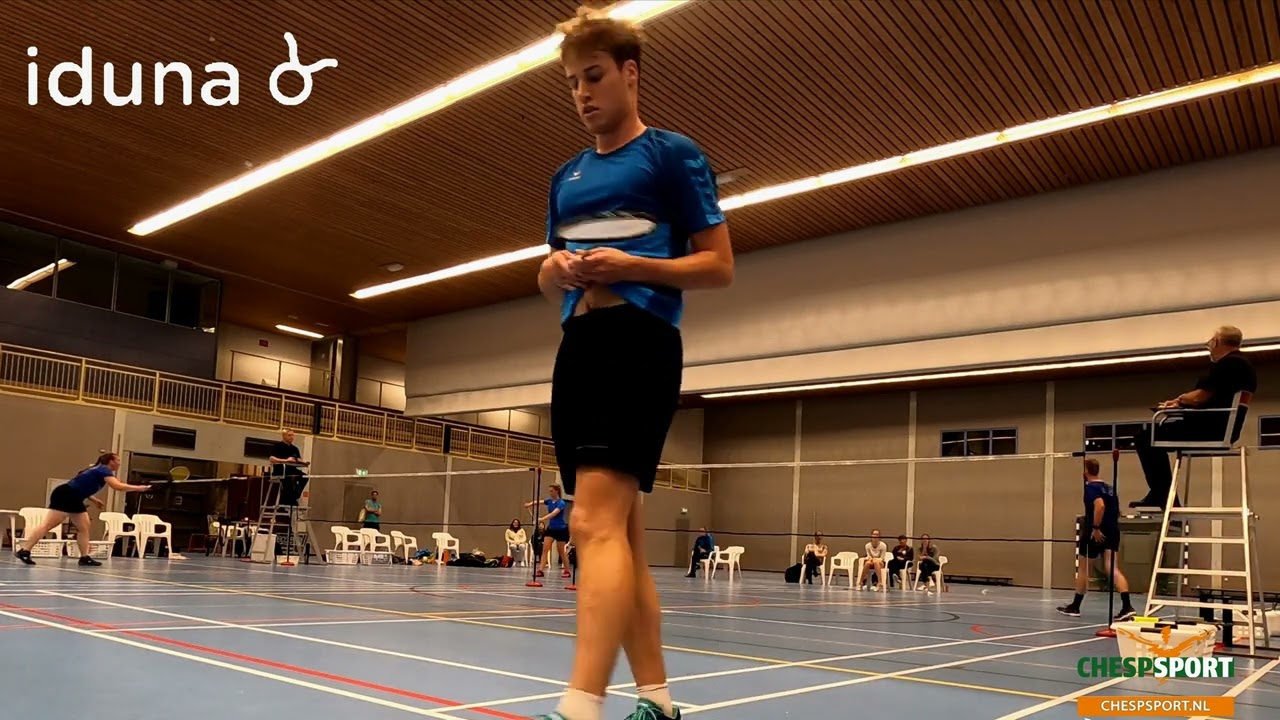 Badminton Nederland 1ste divisie - BCA 3 tegen Iduna 1 - MS2